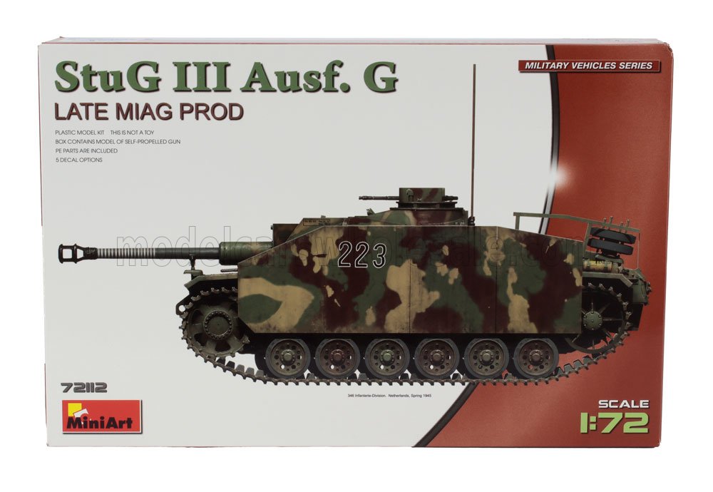 MINIART TANK  STUG III AUSF.G MILITARY 1943  / 1/72