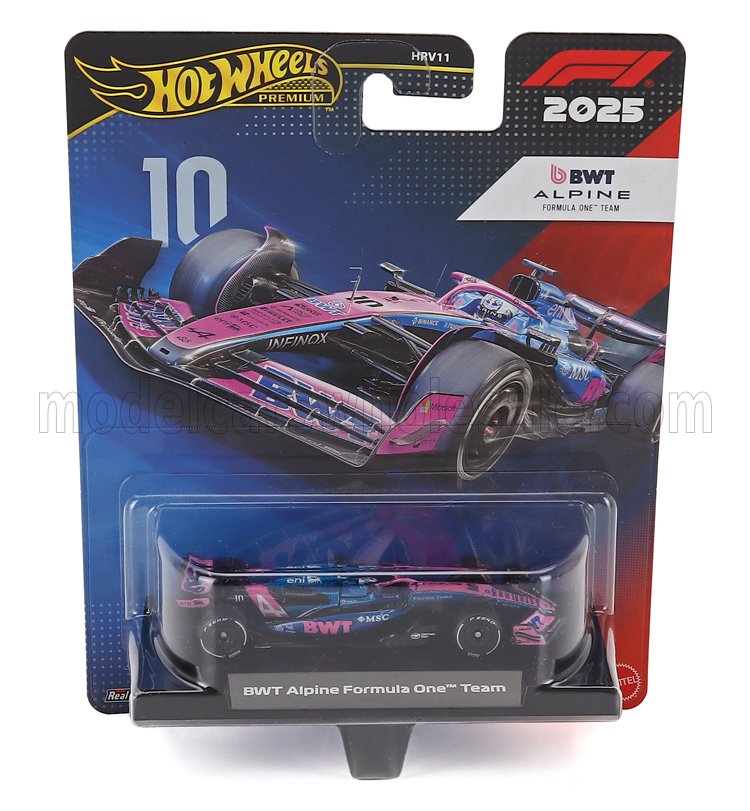 MATTEL HOT WHEELS ALPINE  F1  A525 TEAM BWT ALPINE N 10 SEASON 2025 PIERRE GASLY  BLACK BLUE PINK 1/64